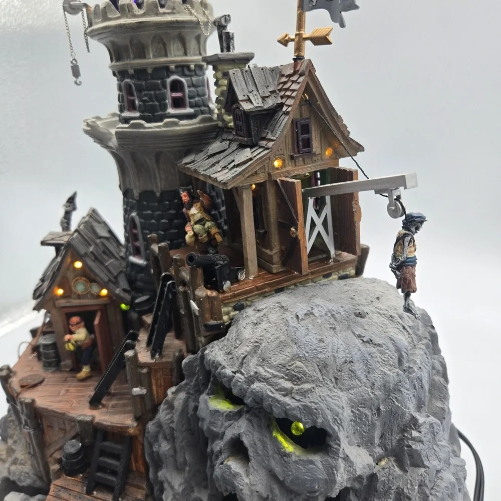 Rare Lemax Spooky Town Isle Of Doom, Lighthouse 2004 MUSIC LIGHTS MOTION Works